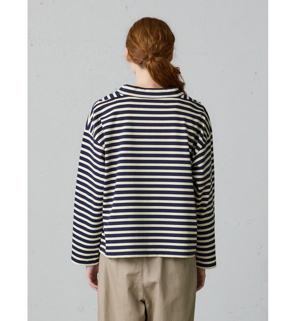 MidiUmi「MidiUmi フィッシャーマンスモックボーダーT」|Tシャツ・カットソー|