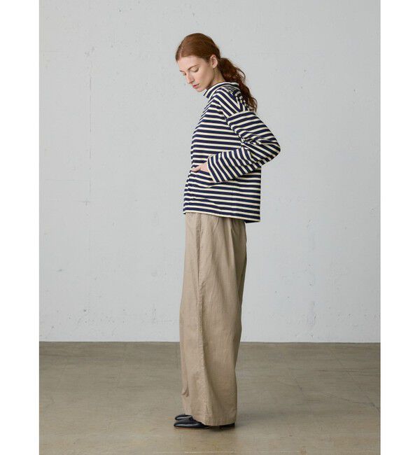 MidiUmi「MidiUmi フィッシャーマンスモックボーダーT」|Tシャツ・カットソー|