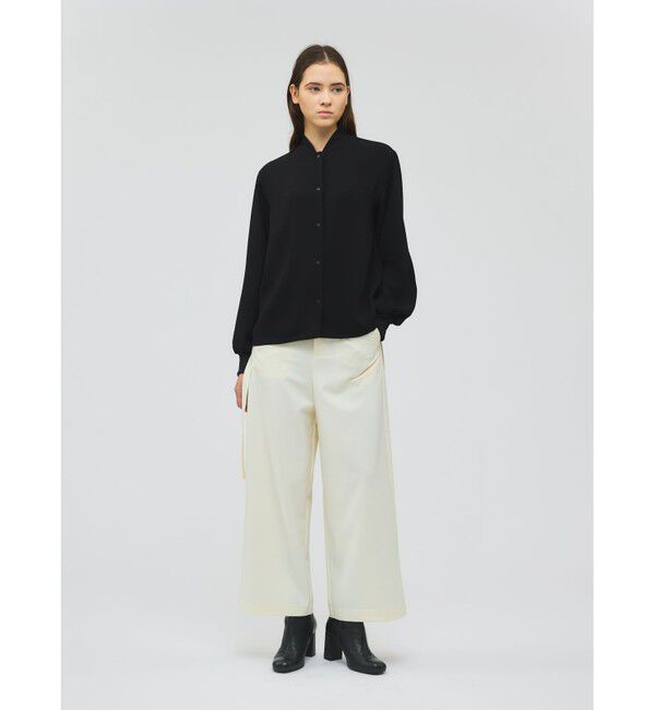 mizuiro ind「mizuiro ind ブルゾンライクシャツ」|シャツ・ブラウス|