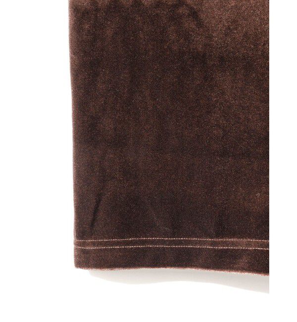 MIDIUMISOLID「MIDIUMISOLID for Ladies クルーネックベロアカーディガン」|カーディガン|