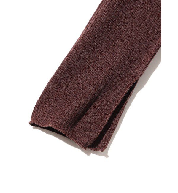 MIDIUMISOLID「MIDIUMISOLID for Ladies ウォームシアーリブプルオーバー」|ニット・セーター|