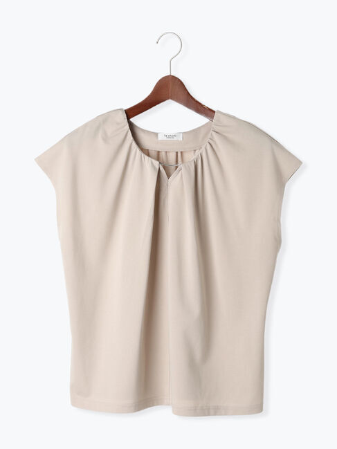 Te chichi TERRASSE「【接触冷感】フロントバーネックギャザートップス」|Tシャツ・カットソー|