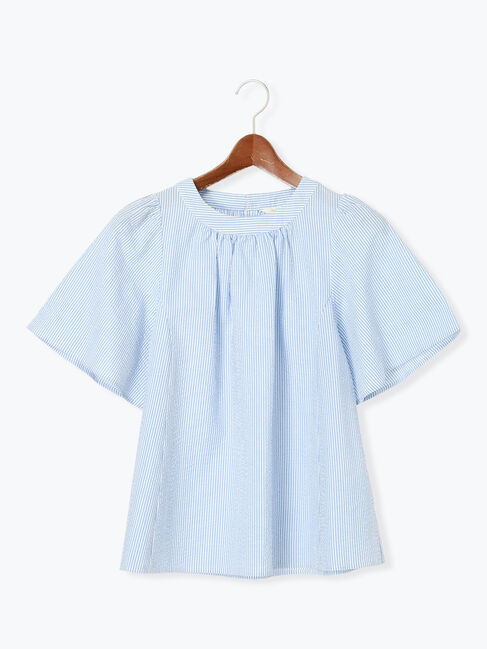 Te chichi「シアサッカーフレアスリーブブラウス」|シャツ・ブラウス|