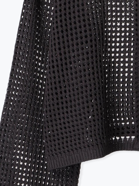 sm2rhythm「メッシュニットジップカーディガン」|カーディガン|