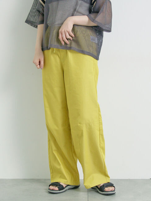 SM2「[接触冷感]裾タックパンツ」|その他|イエロー