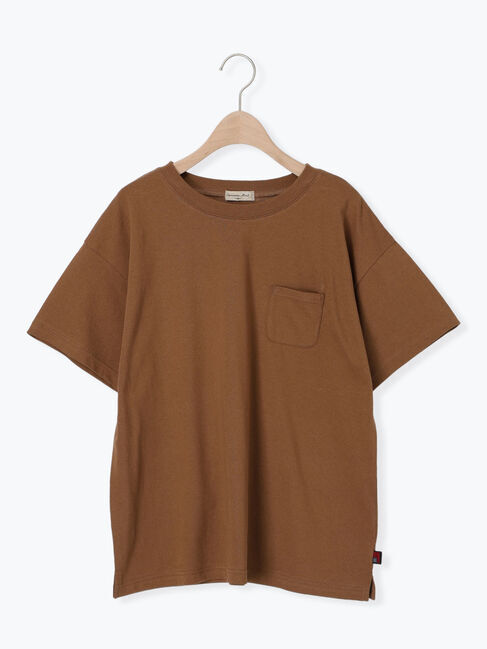 Samansa Mos2「【USAコットン】Tシャツ」|Tシャツ・カットソー|ブラウン