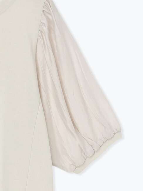 Samansa Mos2 blue「袖ボリュームTシャツ」|Tシャツ・カットソー|