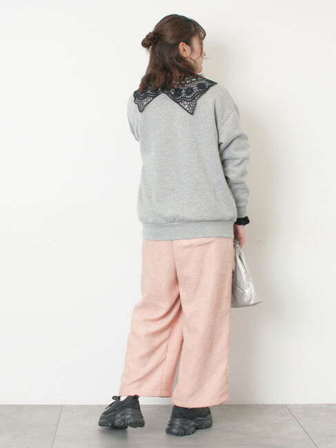 Samansa Mos2「【WEB限定】前後2WAYレース襟ブラウス」|シャツ・ブラウス|