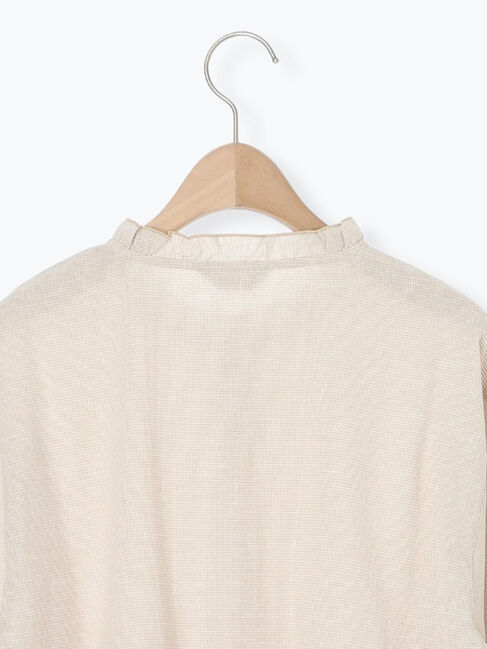 Samansa Mos2「柄アソートティアードフリルチュニック」|シャツ・ブラウス|