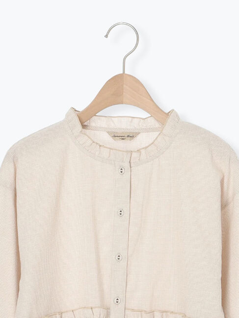 Samansa Mos2「柄アソートティアードフリルチュニック」|シャツ・ブラウス|