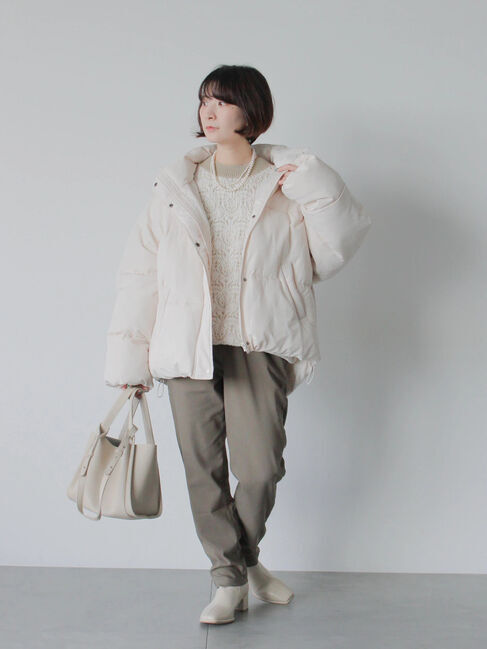 Samansa Mos2 blue「ジャカードモールニットプルオーバー」|ニット・セーター|