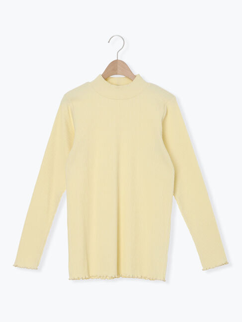 Samansa Mos2「リブハイネックインナー」|Tシャツ・カットソー|イエロー