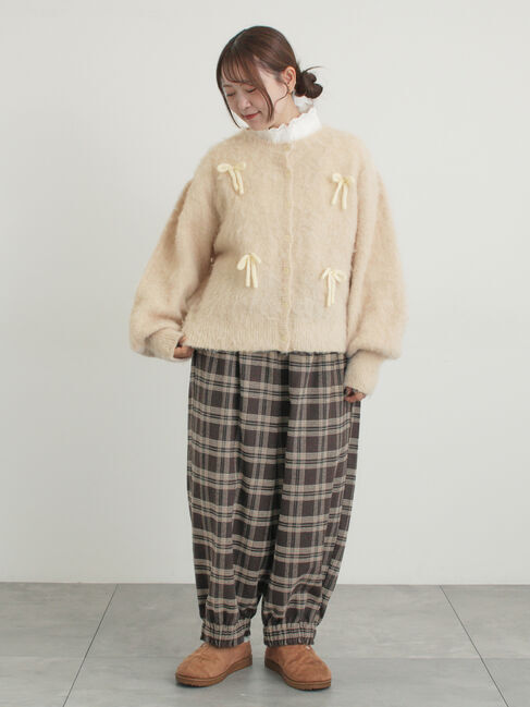 Samansa Mos2「【帯電防止裏地】ヘリンボーンバルーンパンツ《M/Lサイズ》」|その他|