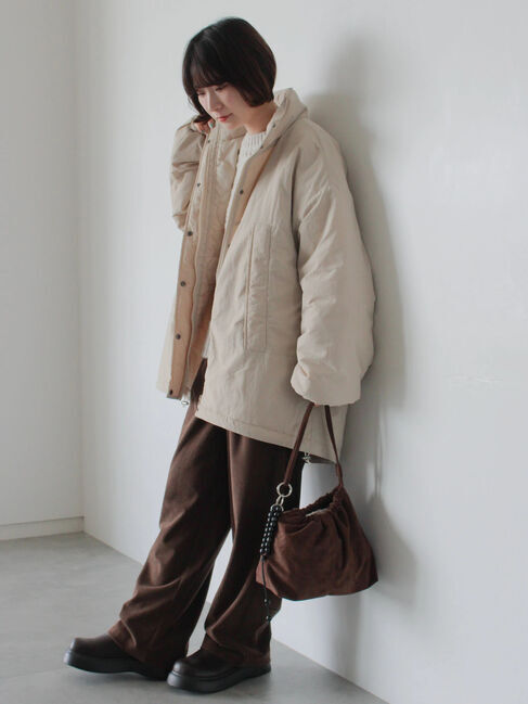 Samansa Mos2 blue「中綿モンスターコート」|その他|