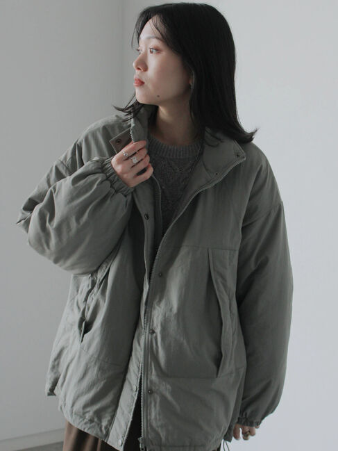 Samansa Mos2 blue「中綿モンスターコート」|その他|