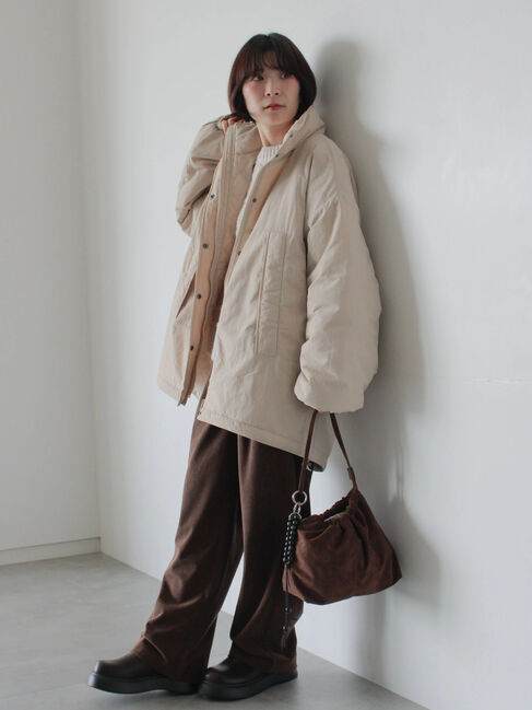 Samansa Mos2 blue「中綿モンスターコート」|その他|