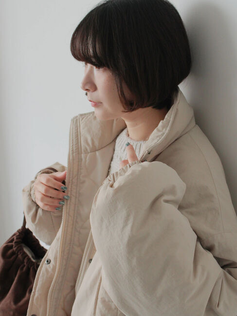 Samansa Mos2 blue「中綿モンスターコート」|その他|