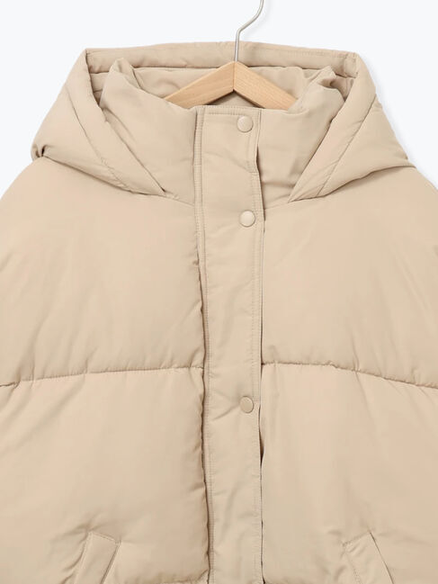 Samansa Mos2 blue「裾ラウンド中綿ブルゾン」|ブルゾン・スタジャン|