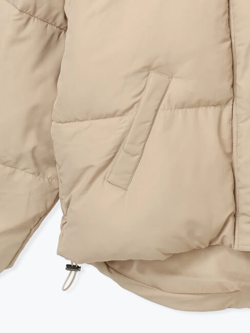 Samansa Mos2 blue「裾ラウンド中綿ブルゾン」|ブルゾン・スタジャン|