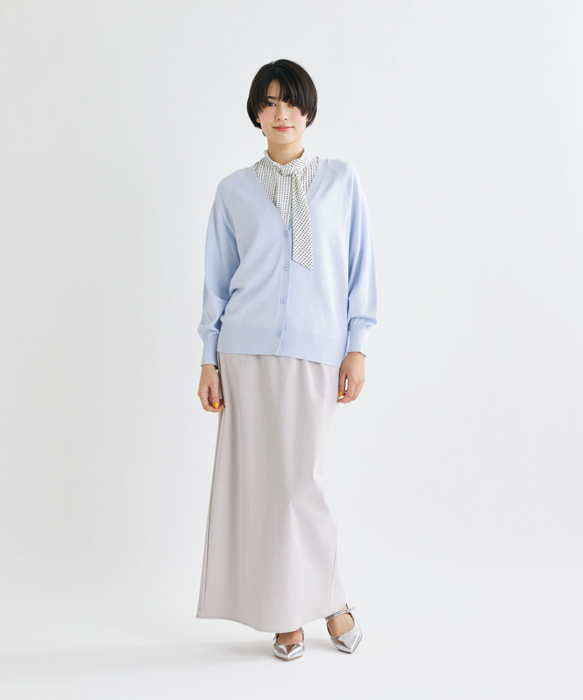 INED「《INED CLARO》ヴィスコースエステルカーディガン」|カーディガン|