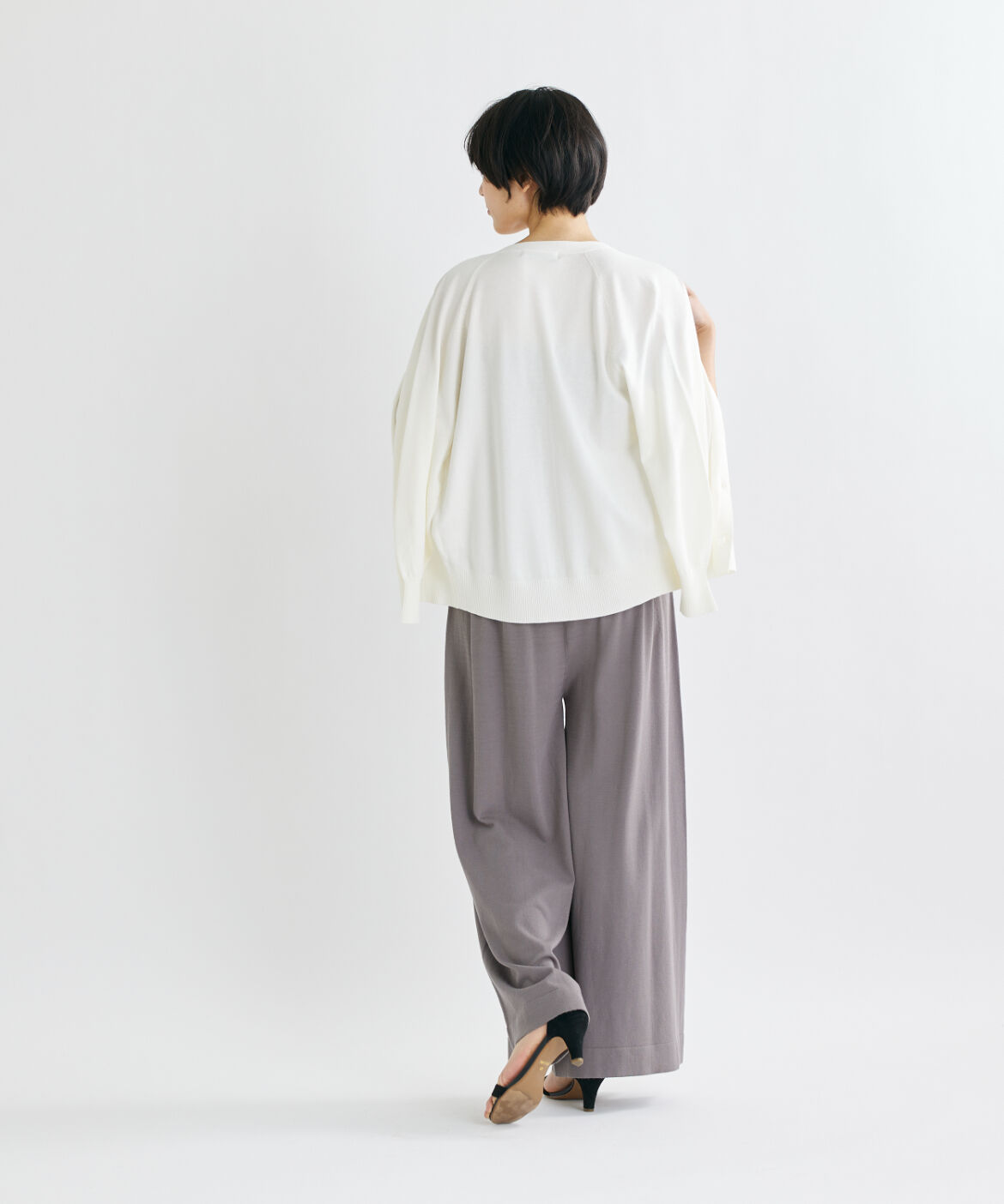 INED「《INED CLARO》ヴィスコースエステルカーディガン」|カーディガン|