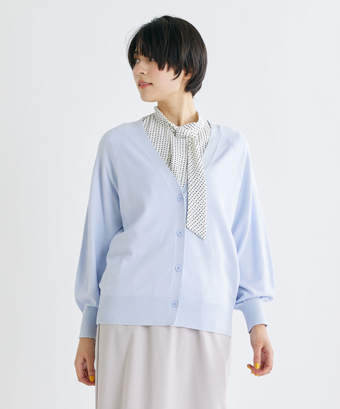 INED「《INED CLARO》ヴィスコースエステルカーディガン」|カーディガン|