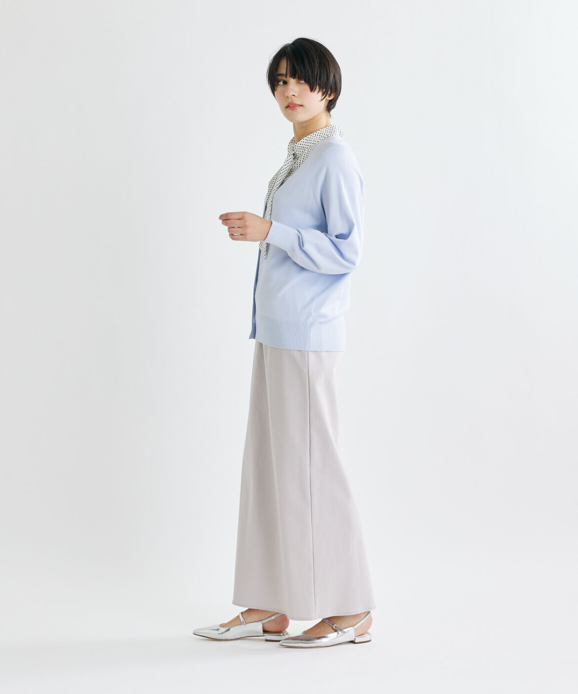 INED「《INED CLARO》ヴィスコースエステルカーディガン」|カーディガン|