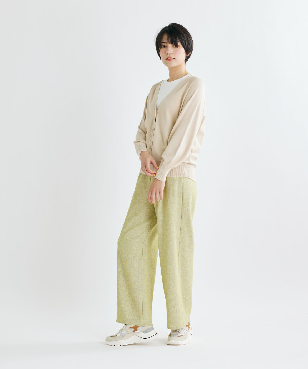 INED「《INED CLARO》ヴィスコースエステルカーディガン」|カーディガン|