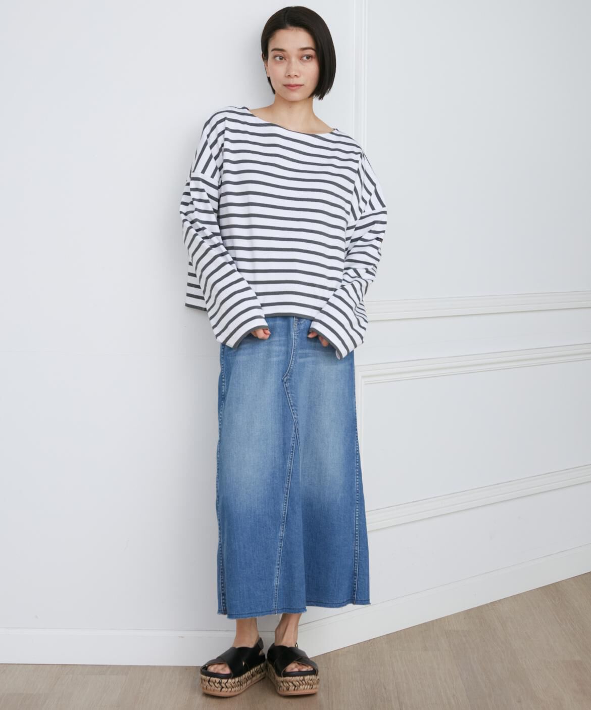 INED「《SUPERIOR CLOSET》別注デニムロングスカート《Healthy DENIM》」|スカート|