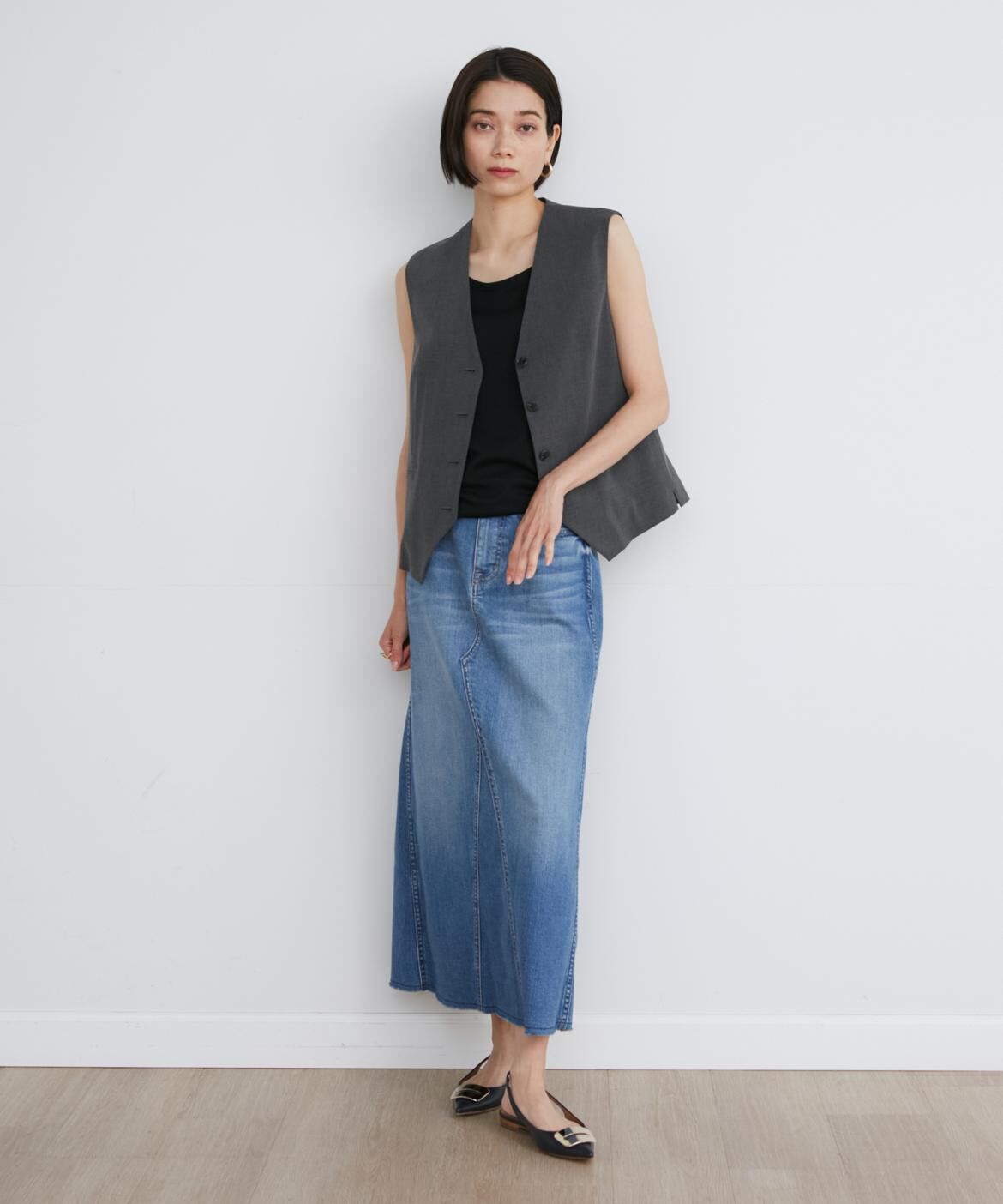 INED「《SUPERIOR CLOSET》別注デニムロングスカート《Healthy DENIM》」|スカート|