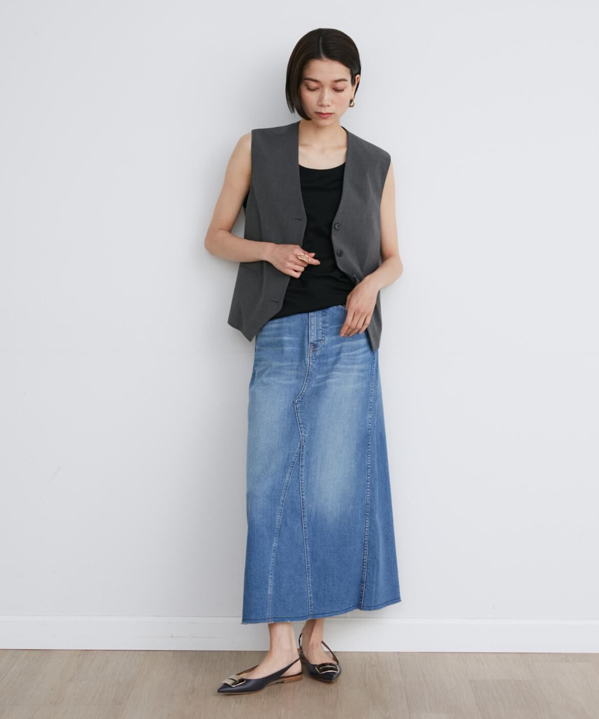 INED「《SUPERIOR CLOSET》別注デニムロングスカート《Healthy DENIM》」|スカート|