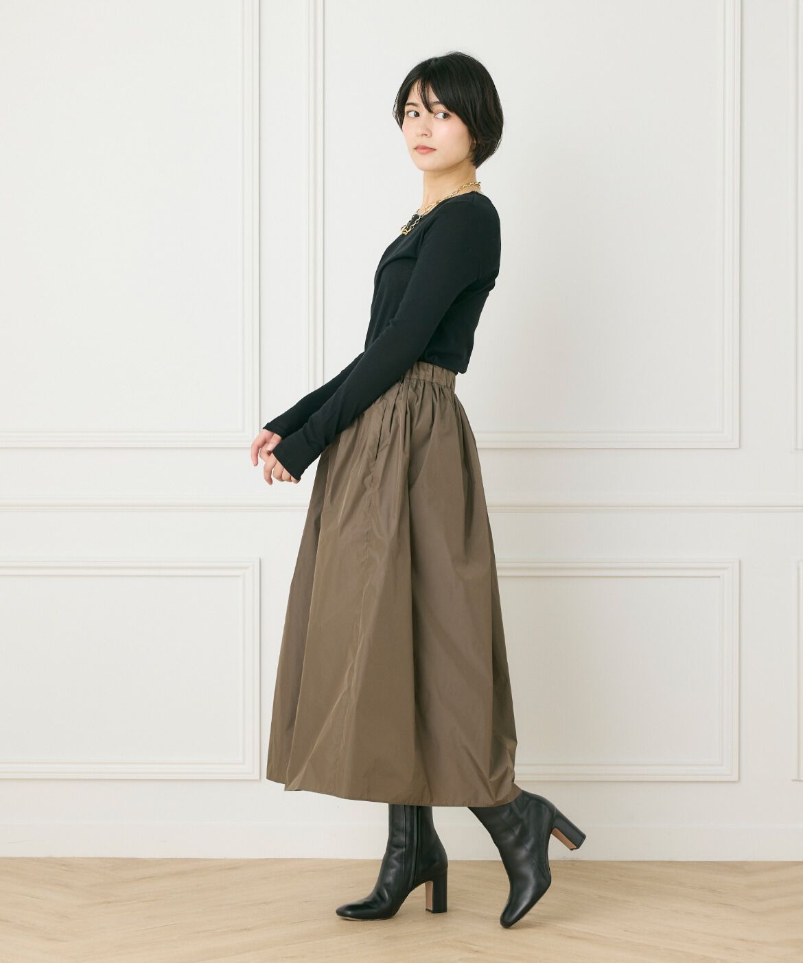 INED「クルーネックロングスリーブトップス」|Tシャツ・カットソー|