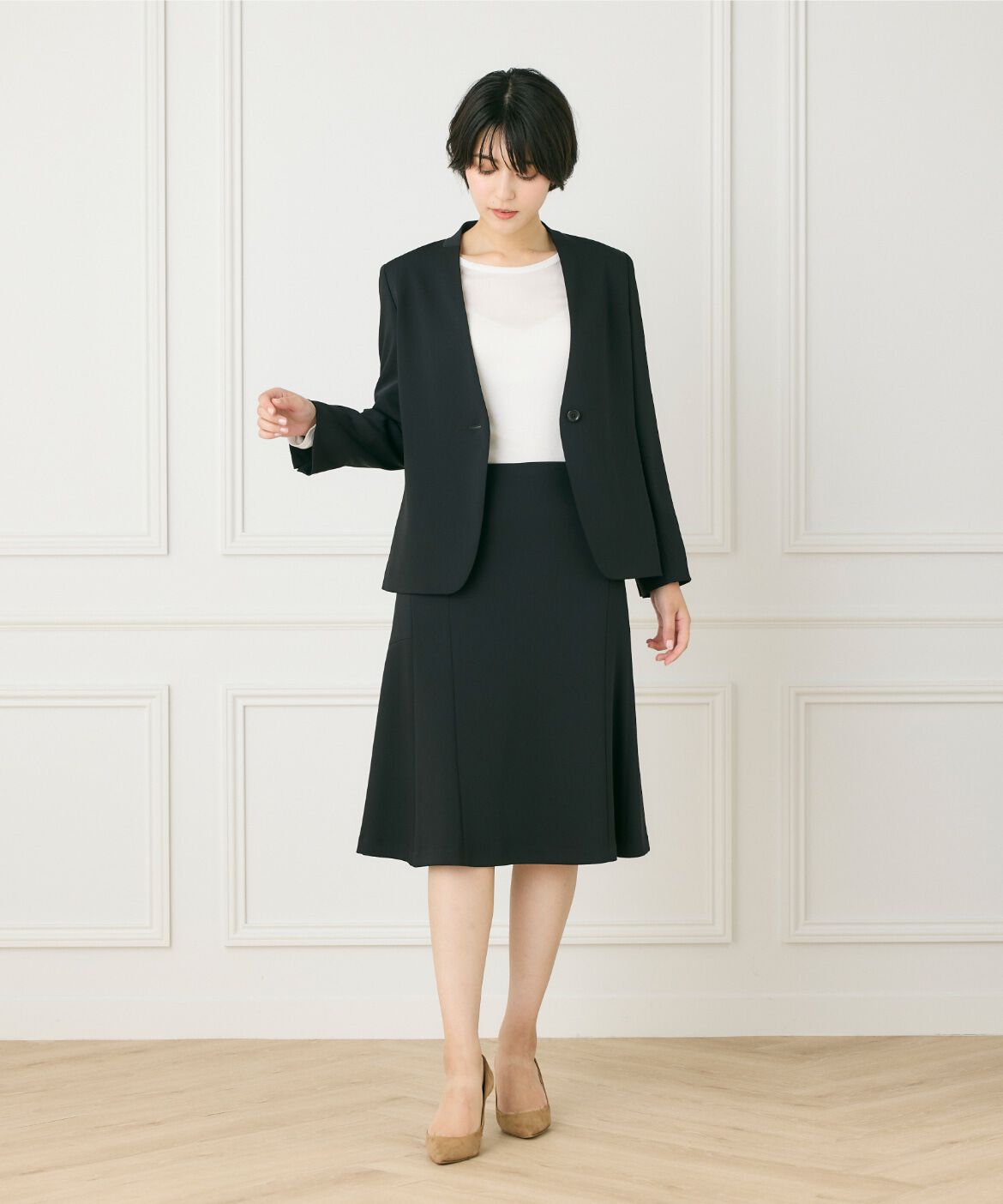 INED「クルーネックロングスリーブトップス」|Tシャツ・カットソー|