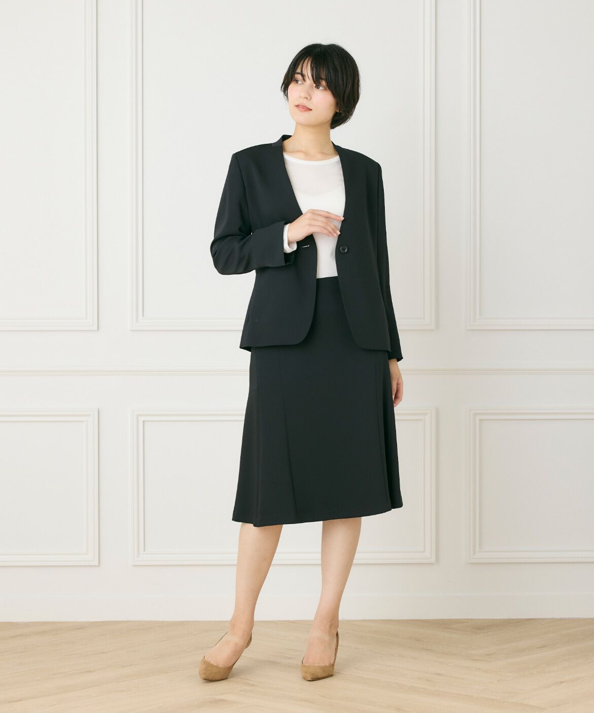 INED「クルーネックロングスリーブトップス」|Tシャツ・カットソー|