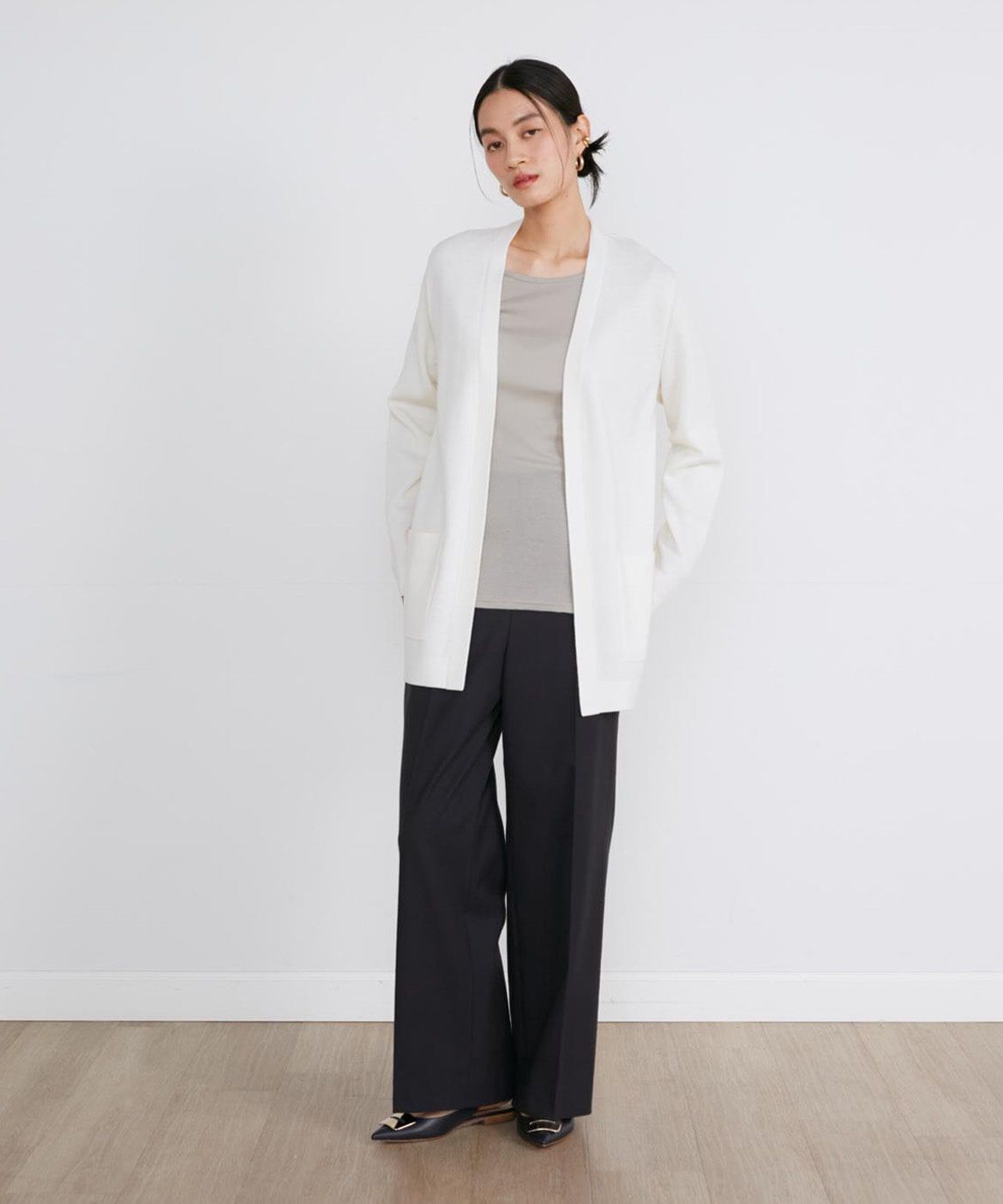 INED「クルーネックロングスリーブトップス」|Tシャツ・カットソー|