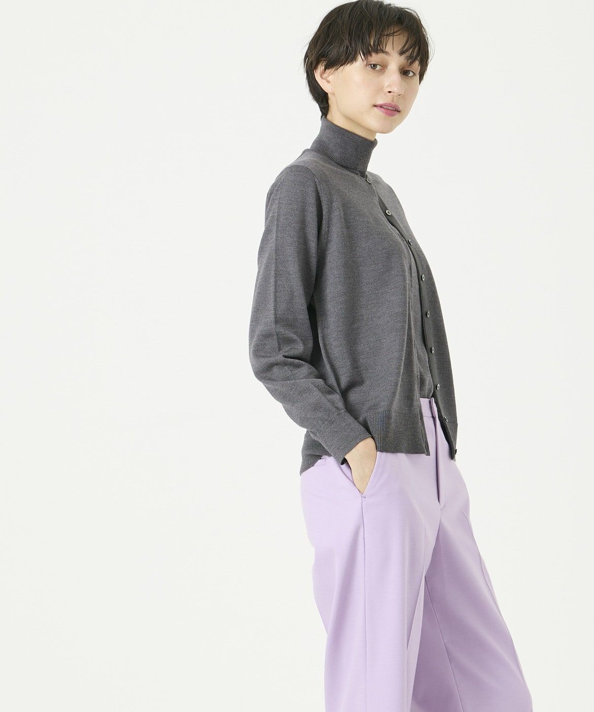 DAY by DAY it&rsquo;s international「ウォッシャブルウールクルーネックカーディガン《HARMONY》」|カーディガン|