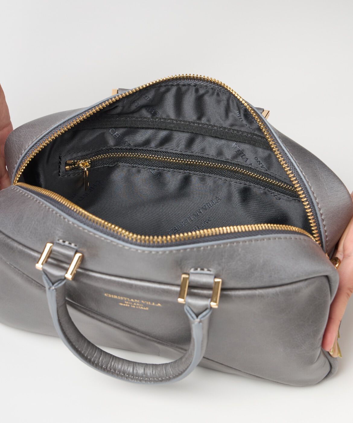 INED「《SUPERIOR CLOSET》スクエアボストンショルダーバッグ《CHRISTIAN VILLA》」|ボストンバッグ|