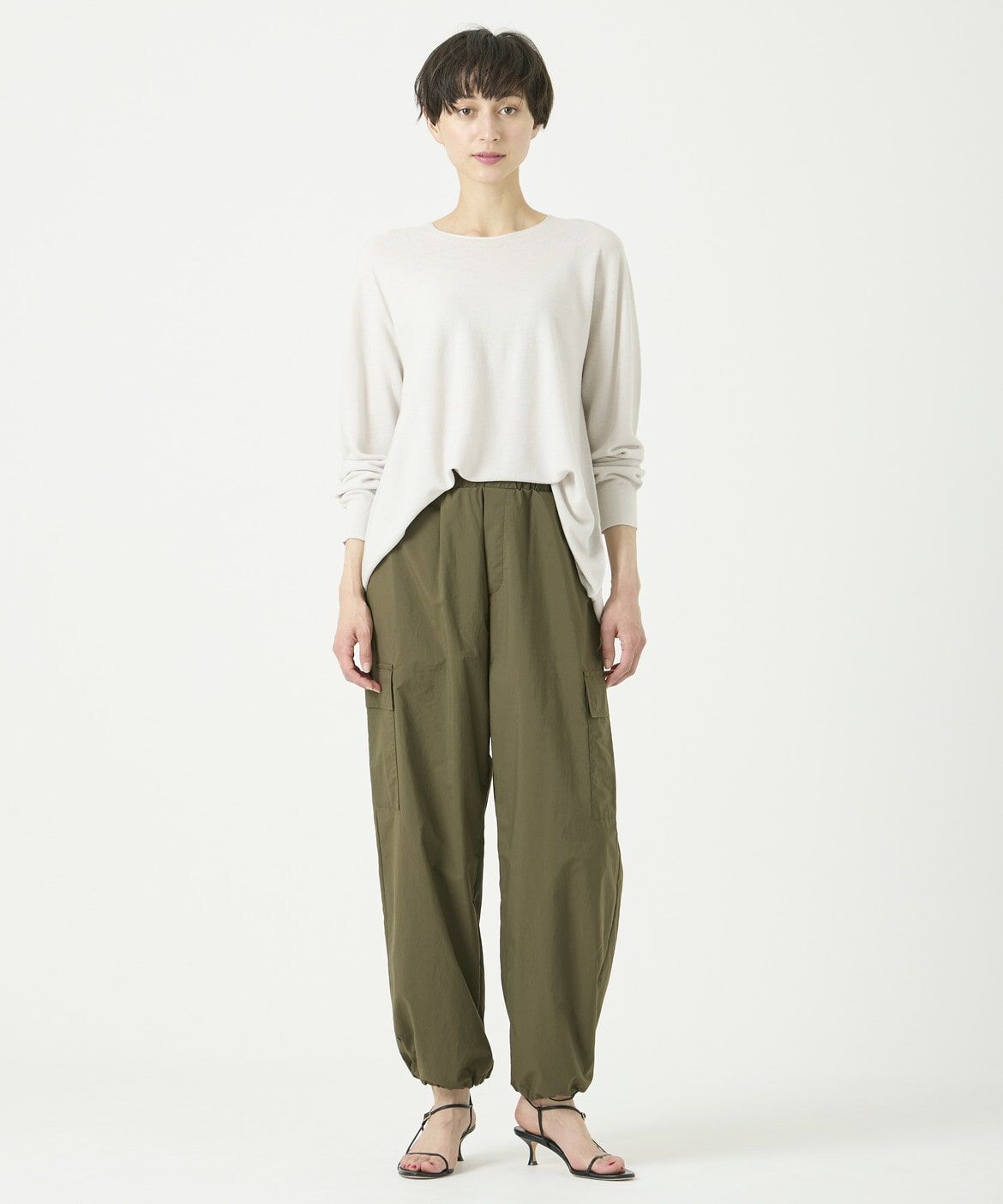 DAY by DAY it&rsquo;s international「撥水パラシュートパンツ」|カーゴ|カーキ3