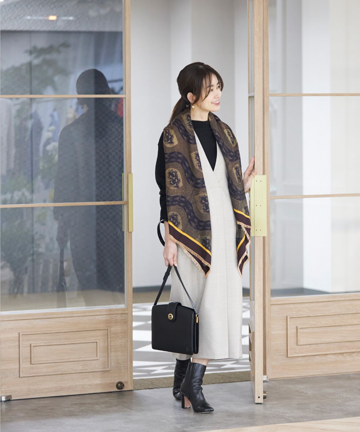 INED「モックネックプルオーバーニット」|ニット・セーター|