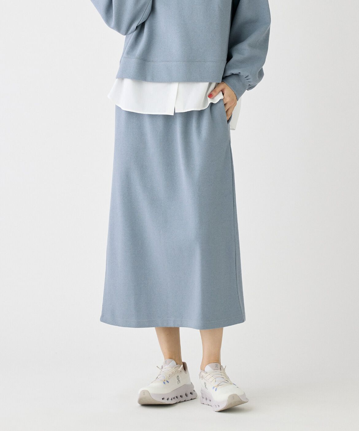 DAY by DAY it&rsquo;s international「ブークレーダンボールイージースカート」|スカート|ブルーグレー4