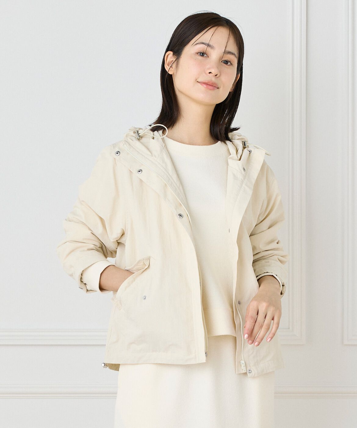 DAY by DAY it&rsquo;s international「フーデットブルゾン」|アウトドア|アイボリー2