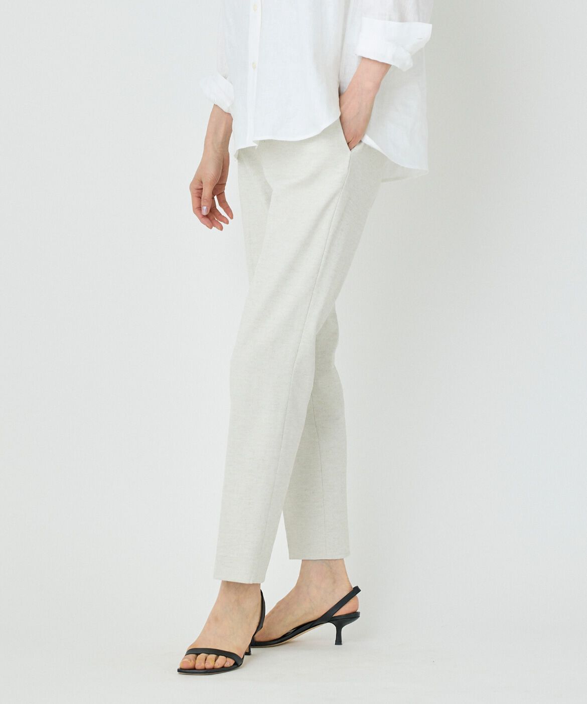 7-IDconcept.「《大きいサイズ》センタープレスパンツ」|その他|ベージュ2