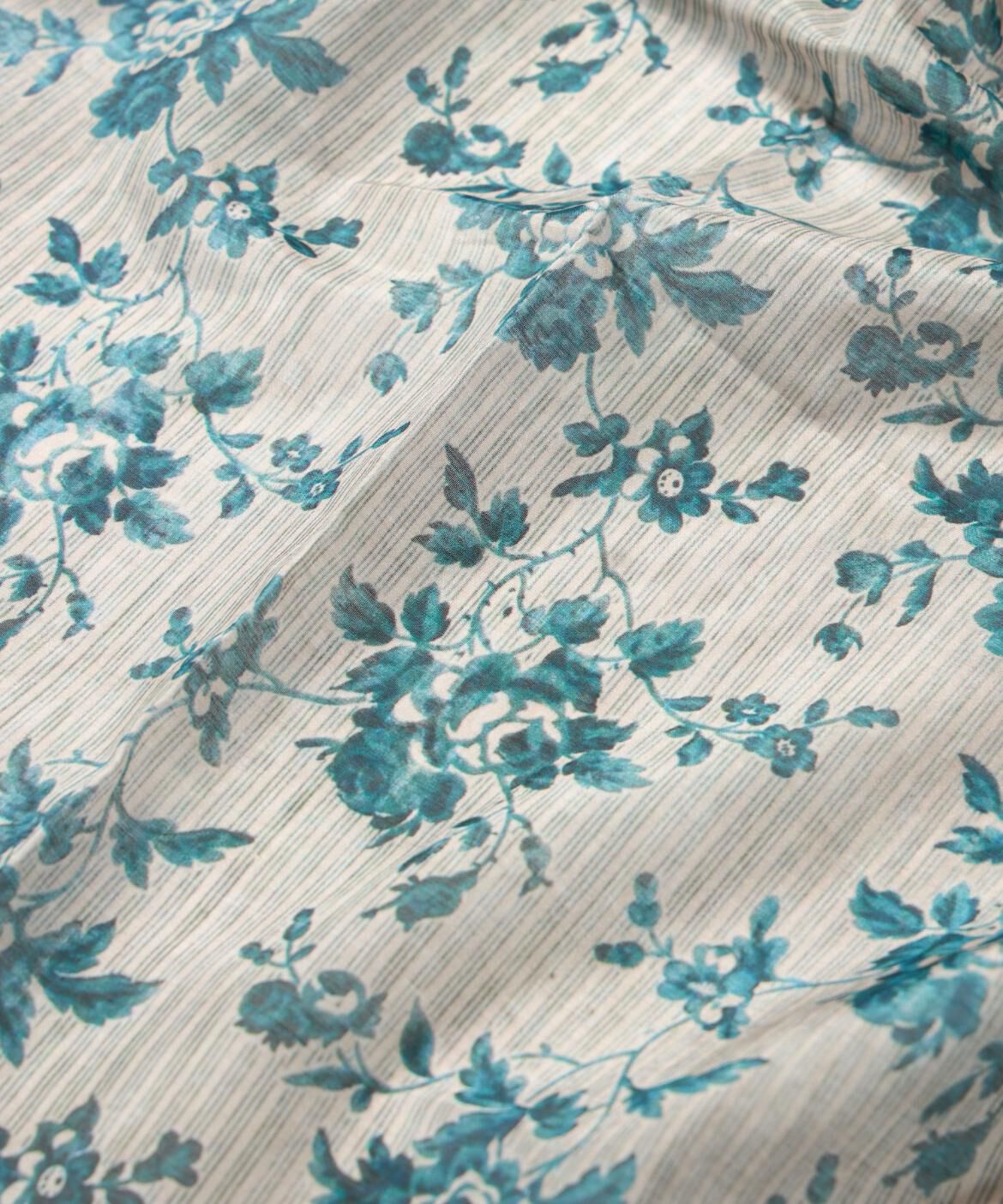 INED「《FAVORITE》Large Light Blue Stripe スカーフ《Tapis Noir》」|バンダナ・スカーフ|