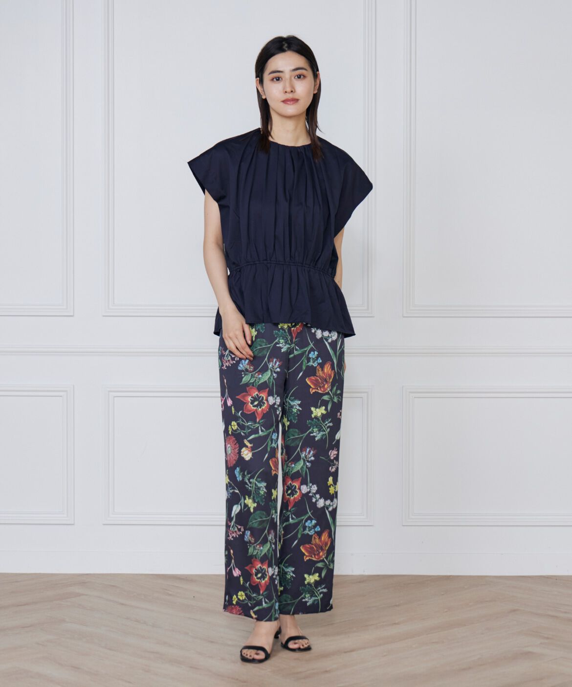 7-IDconcept.「《大きいサイズ》シャーリングカットブラウス」|Tシャツ・カットソー|