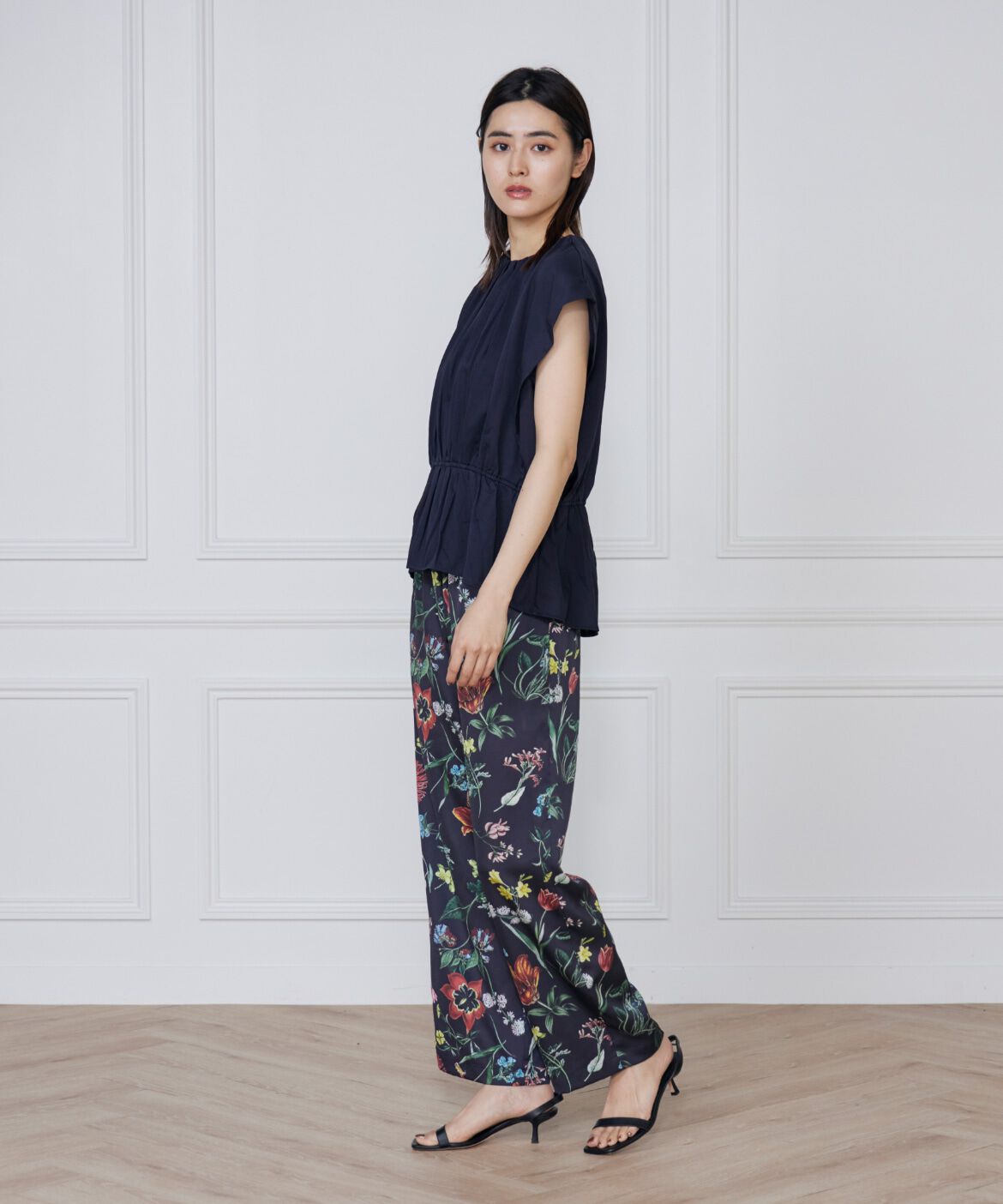 7-IDconcept.「《大きいサイズ》シャーリングカットブラウス」|Tシャツ・カットソー|