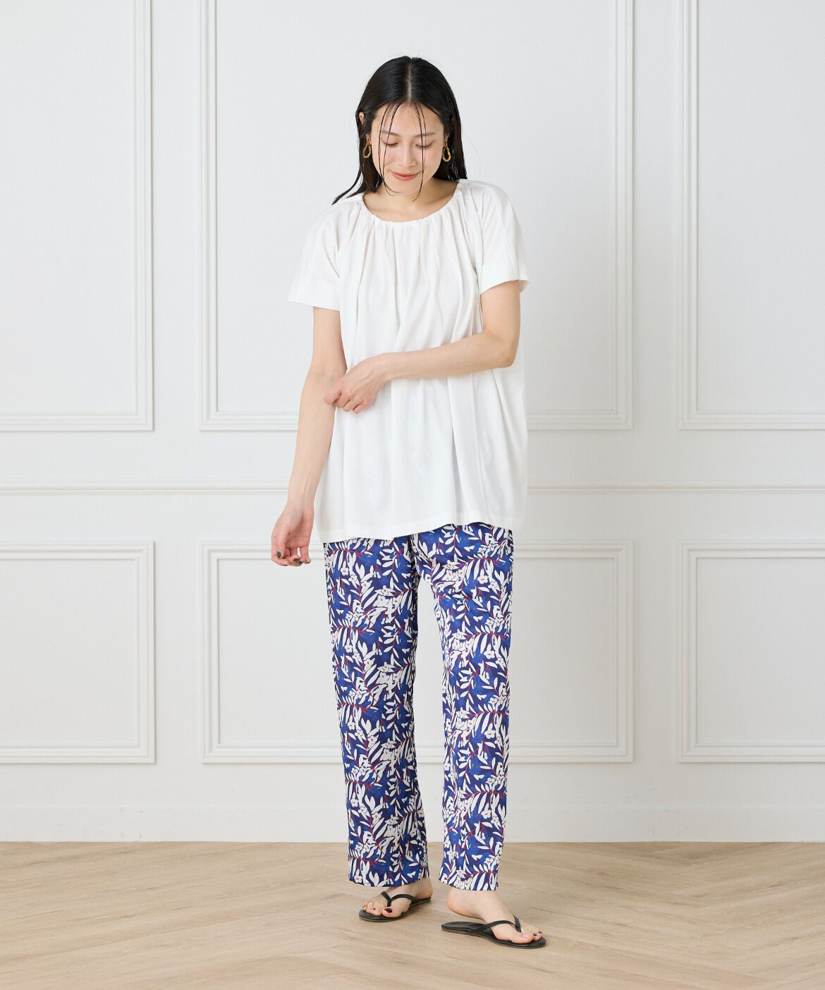 I.T.'S international「ギャザーネックフレンチプルオーバー」|Tシャツ・カットソー|