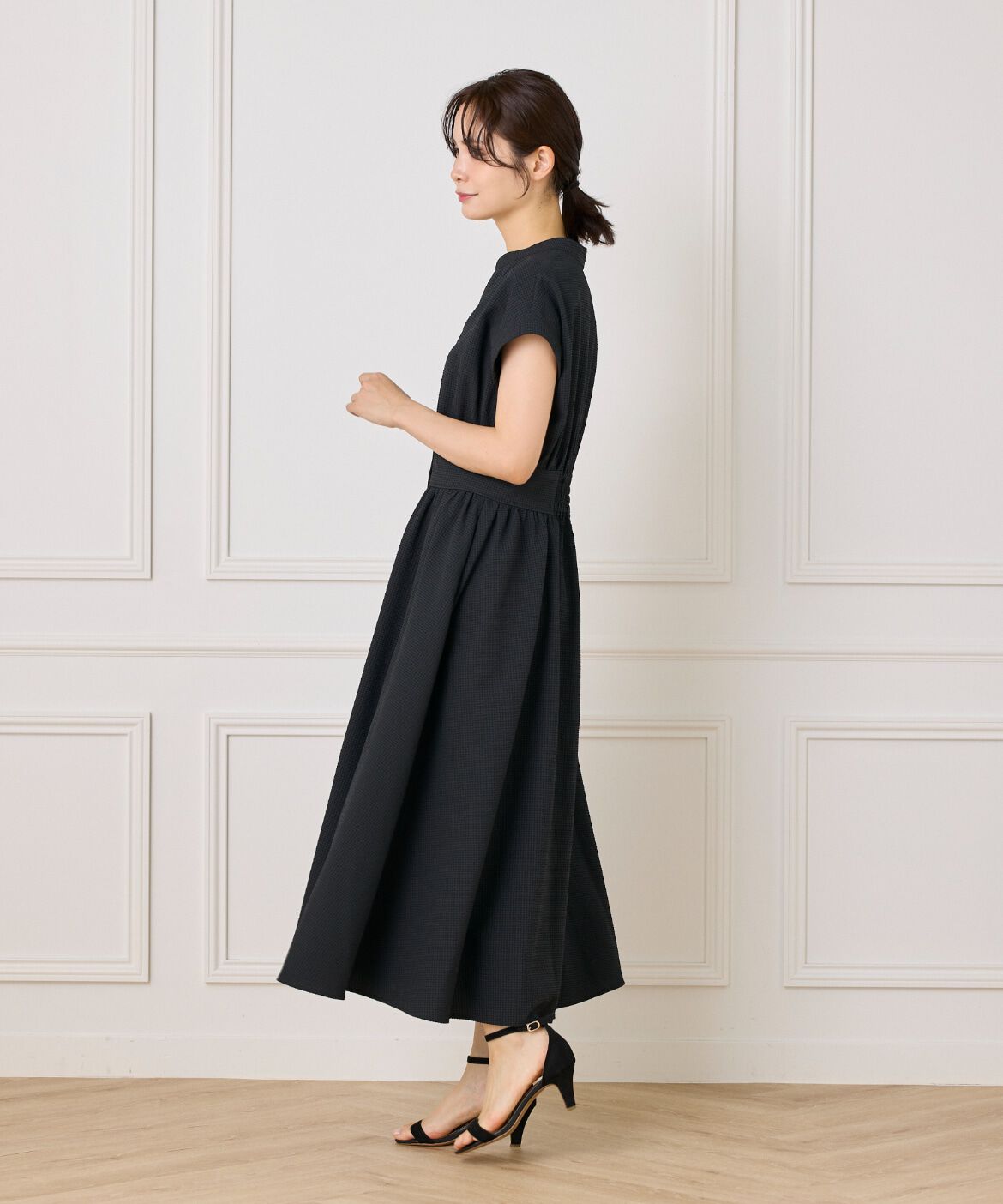 INED「ウエストギャザーワンピース」|ワンピース|