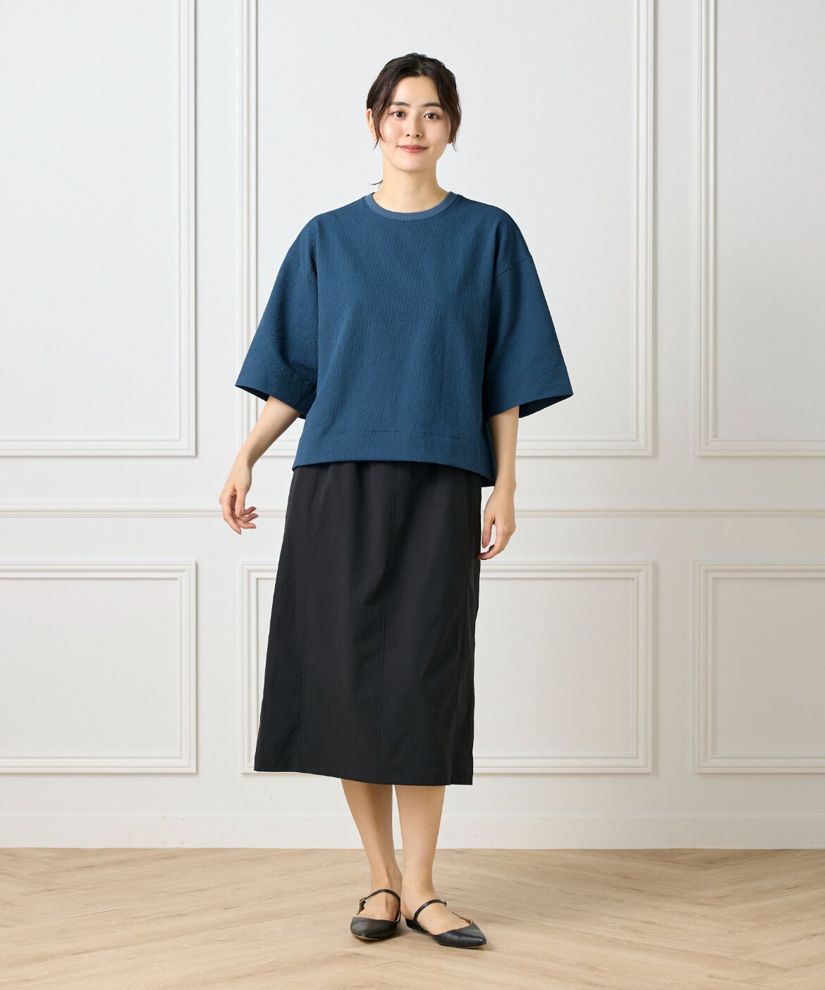 DAY by DAY it&rsquo;s international「バックタックＴブラウス《グランサッカー》」|シャツ・ブラウス|