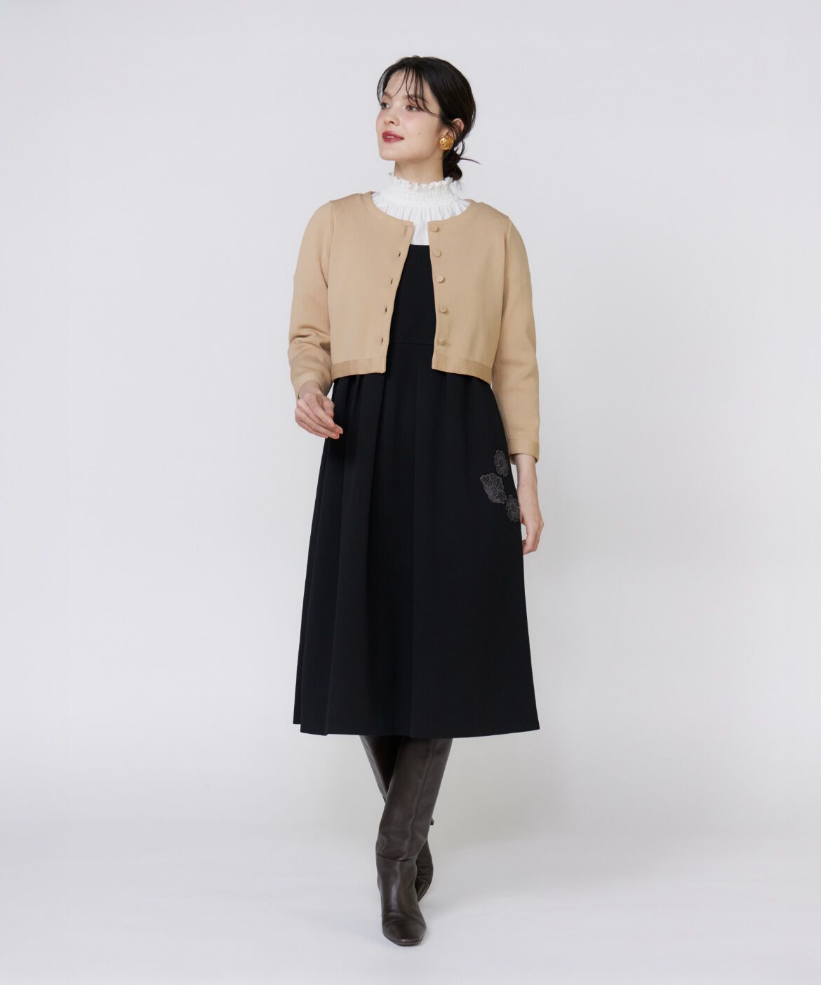 Maglie le cassetto「《M Maglie le cassetto》くるみ釦ニットカーディガン」|カーディガン|