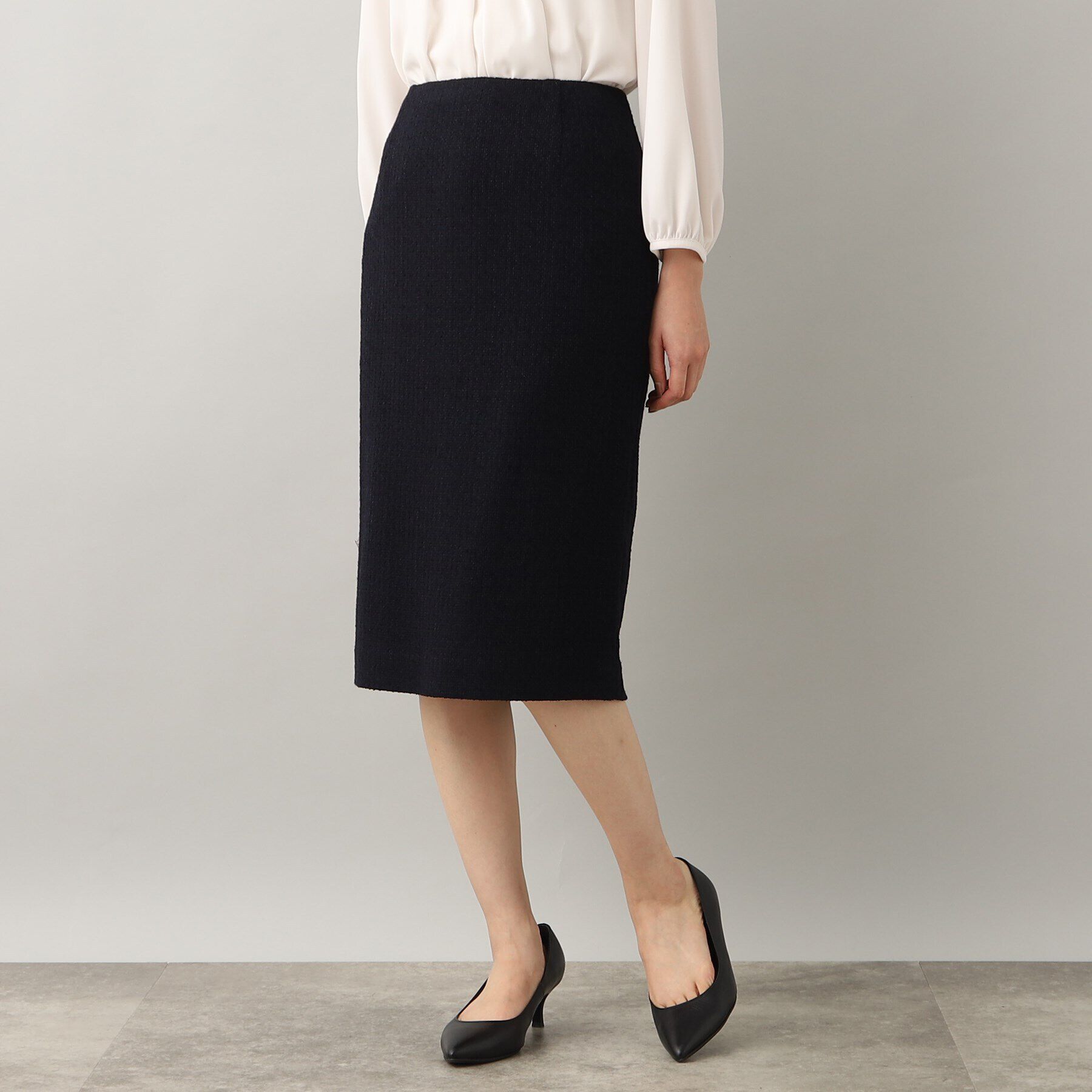 UNTITLED「クリスティーツィード スカート」|スカート|ネイビー(493)